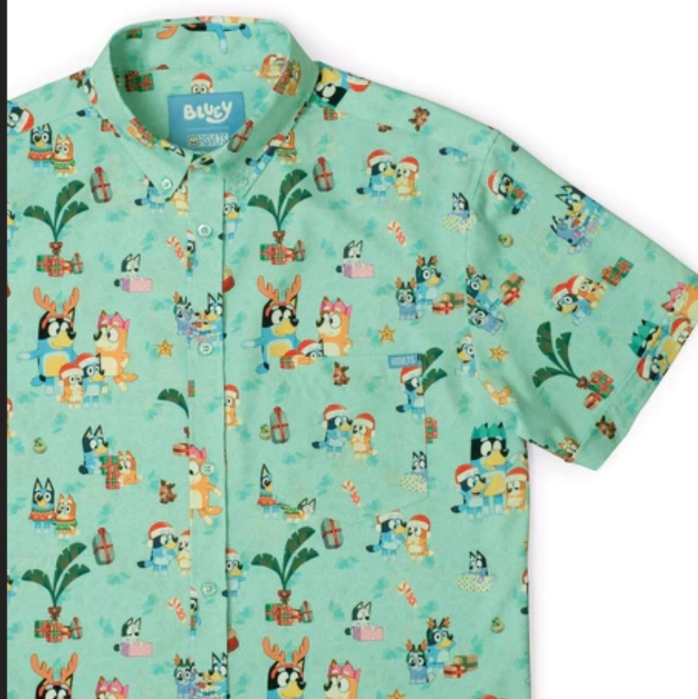 NWT RSVLTS "Heeler Holiday" Kunuflex Short Sleeve Shirt